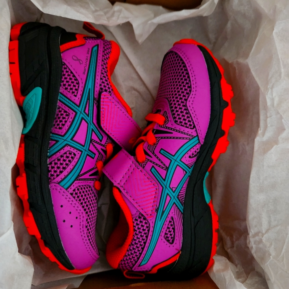 Kids ASICS athletic shoes